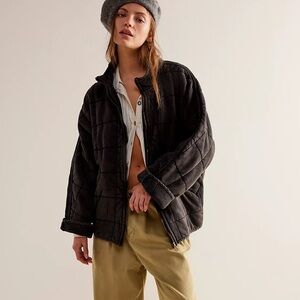 Free People Dolman Quilted Knit Jacket